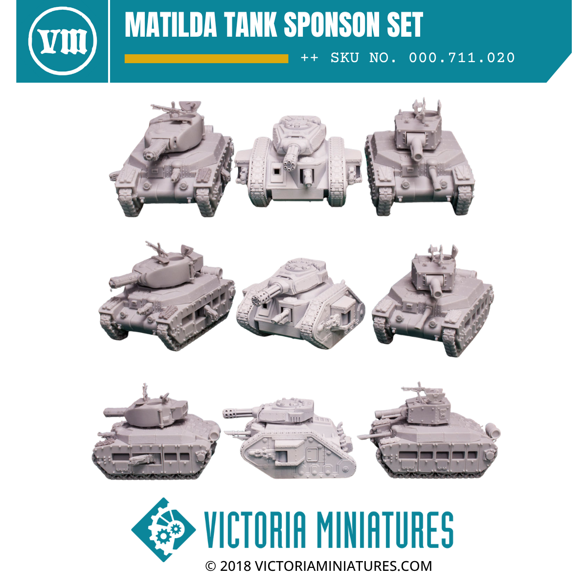 Matilda Tank Sponson Set