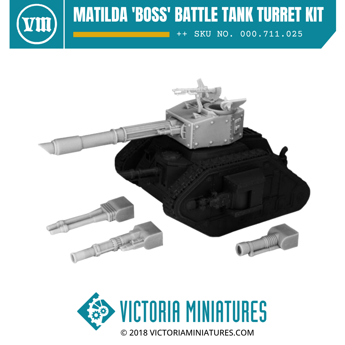 Matilda 'Boss' Battle Tank Turret Kit