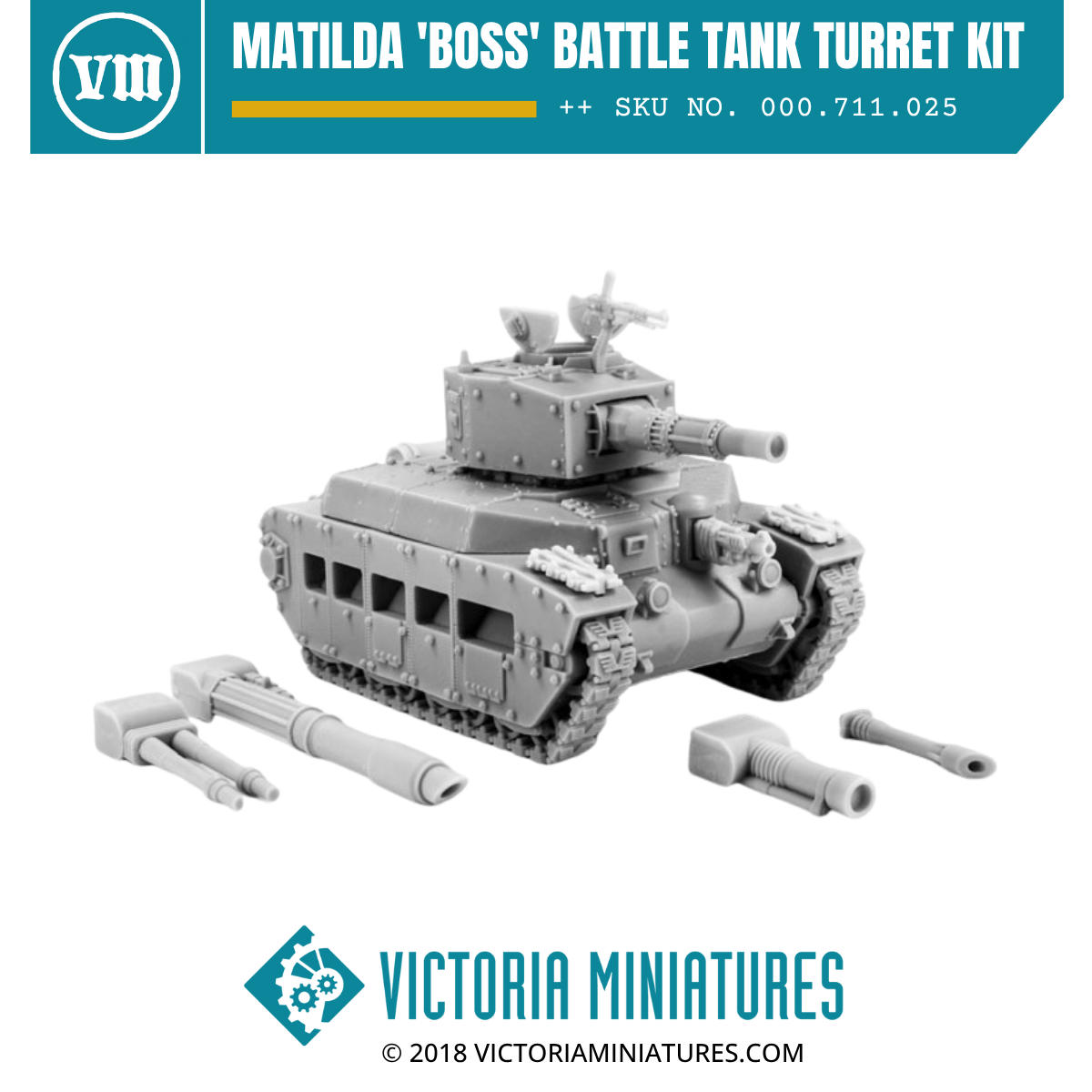Matilda 'Boss' Battle Tank Turret Kit