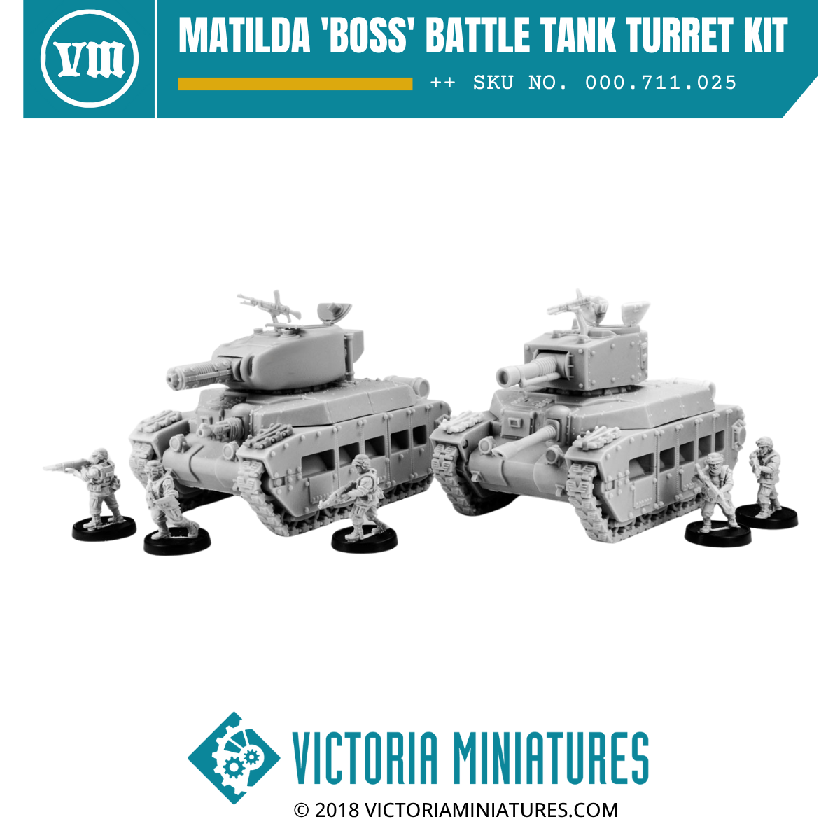 Matilda 'Boss' Battle Tank Turret Kit