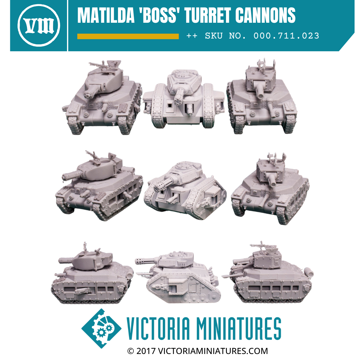 Matilda 'Boss' Turret Cannons