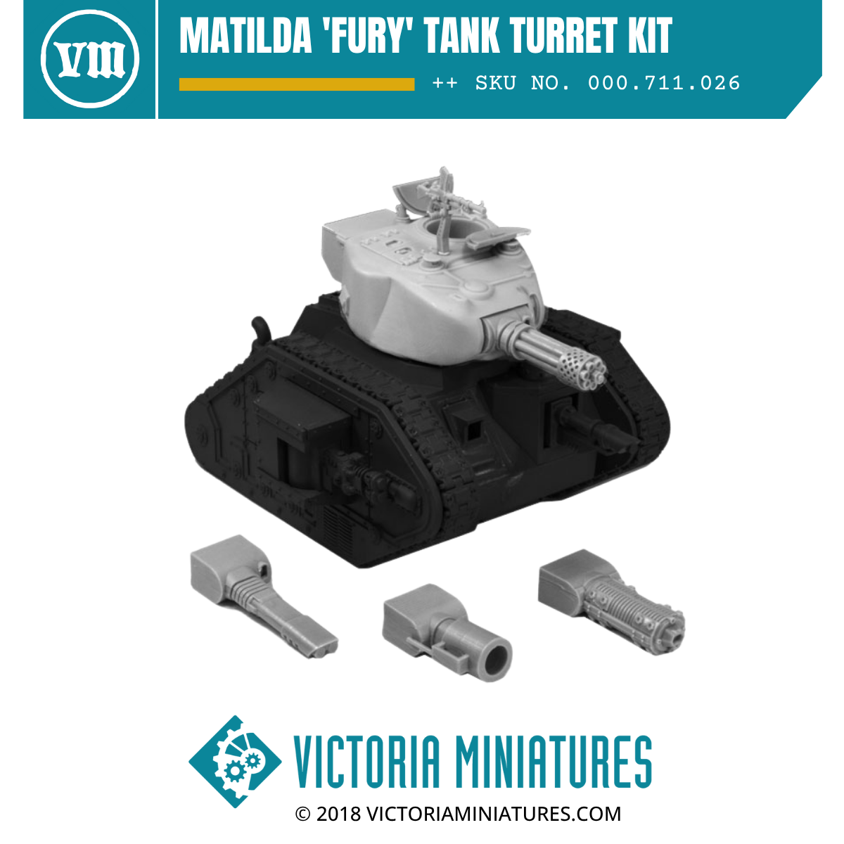 Matilda 'Fury' Tank Turret Kit