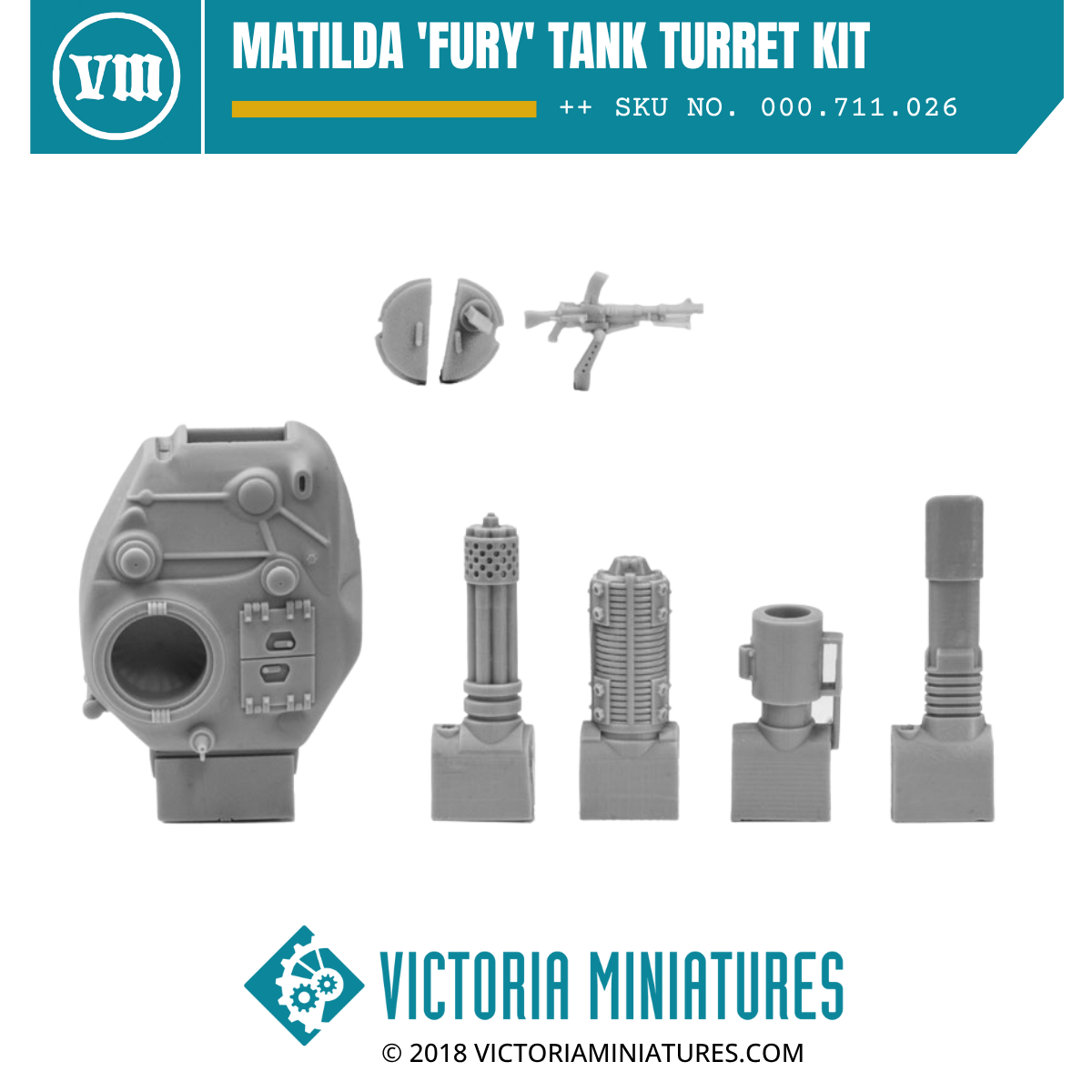 Matilda 'Fury' Tank Turret Kit