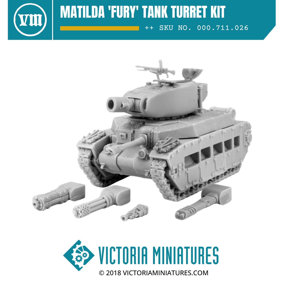 Matilda 'Fury' Tank Turret Kit