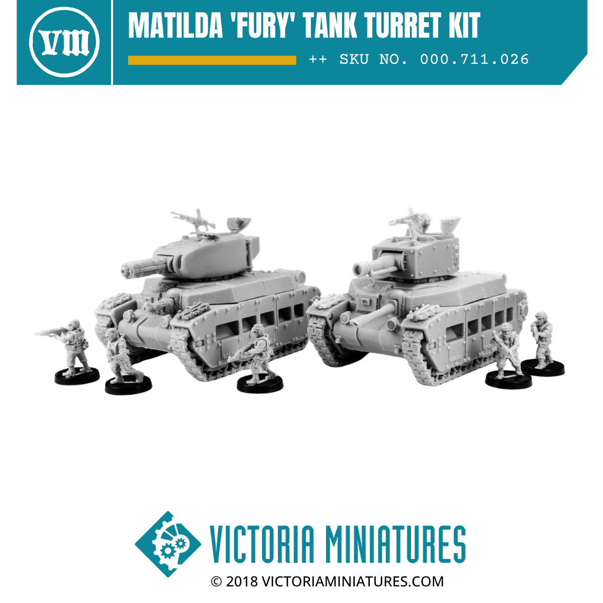 Matilda 'Fury' Tank Turret Kit