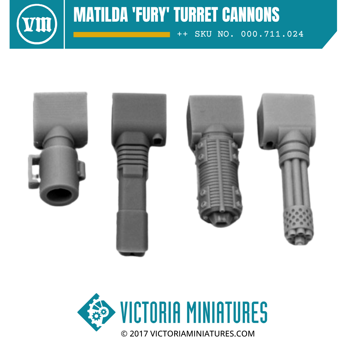 Matilda 'Fury' Turret Cannons