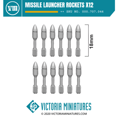 Missile Launcher Rockets x12