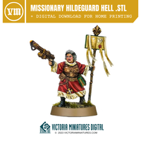 Missionary Hildeguard Hell .STL Download Victoria Miniatures