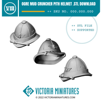 Ogre Mudcruncher Pith Helmet .STL Download