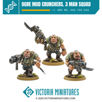 Ogre Mud Crunchers. 3 Man Squad