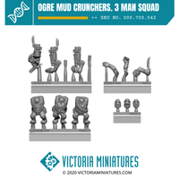 Ogre Mud Crunchers. 3 Man Squad
