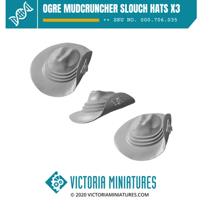 Ogre Mudcruncher Slouch Hats x3