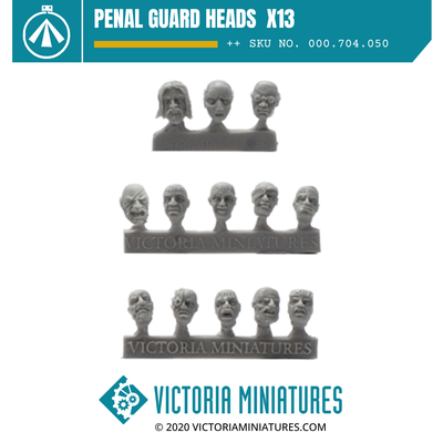 Penal Guard Heads  x13