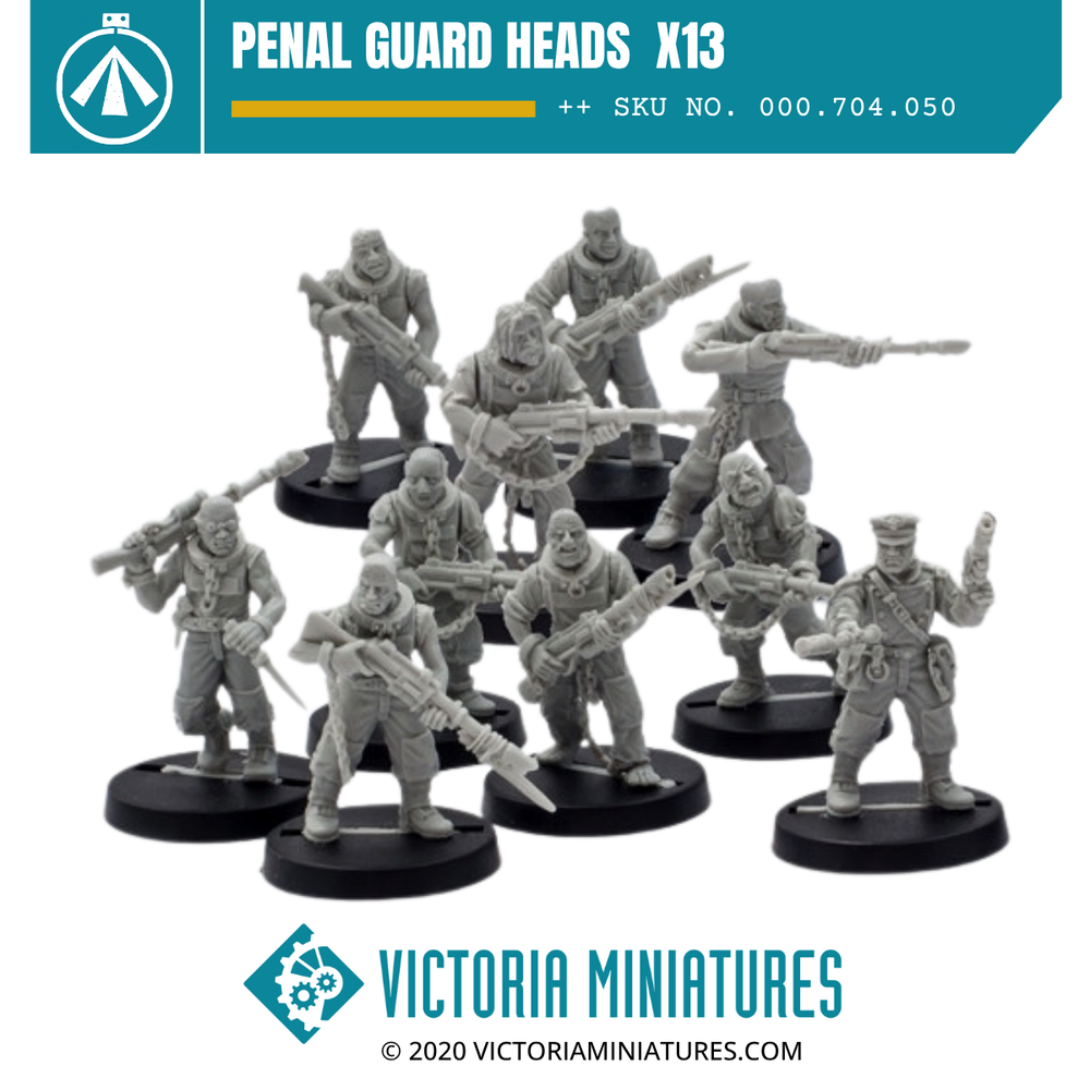 Penal Guard Heads  x13