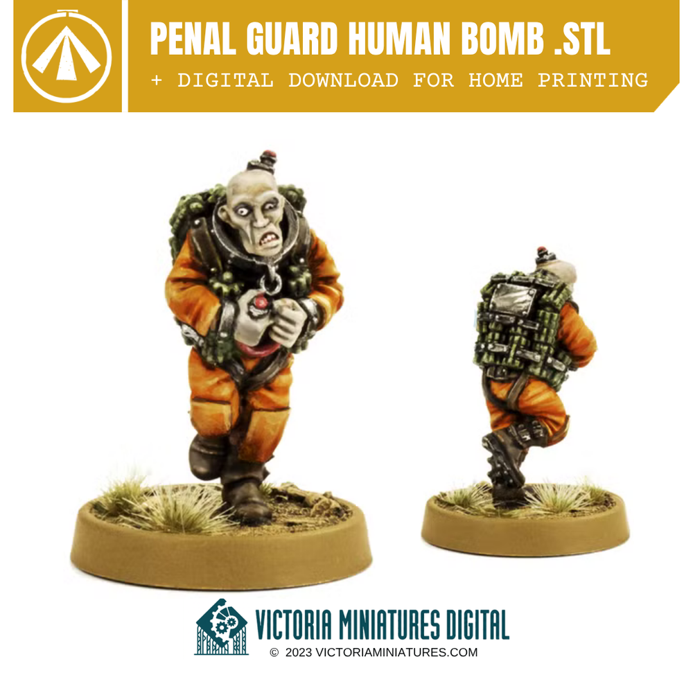 Penal Guard Human Bomb .STL Download Victoria Miniatures