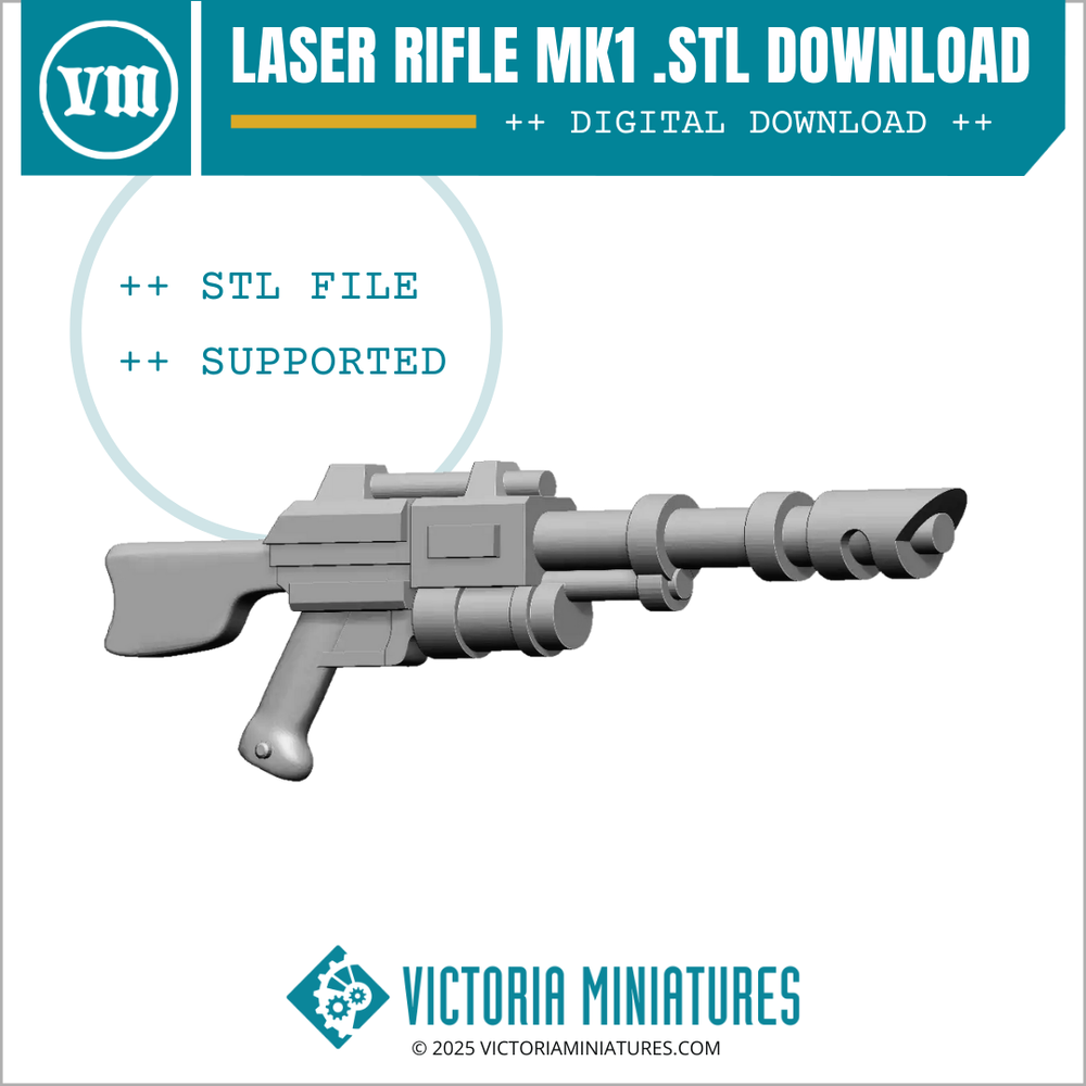 Laser Rifle MK1 .STL Download
