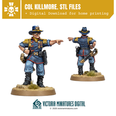 Col. Killmore. AdeptiCon 2026 STL Victoria Miniatures