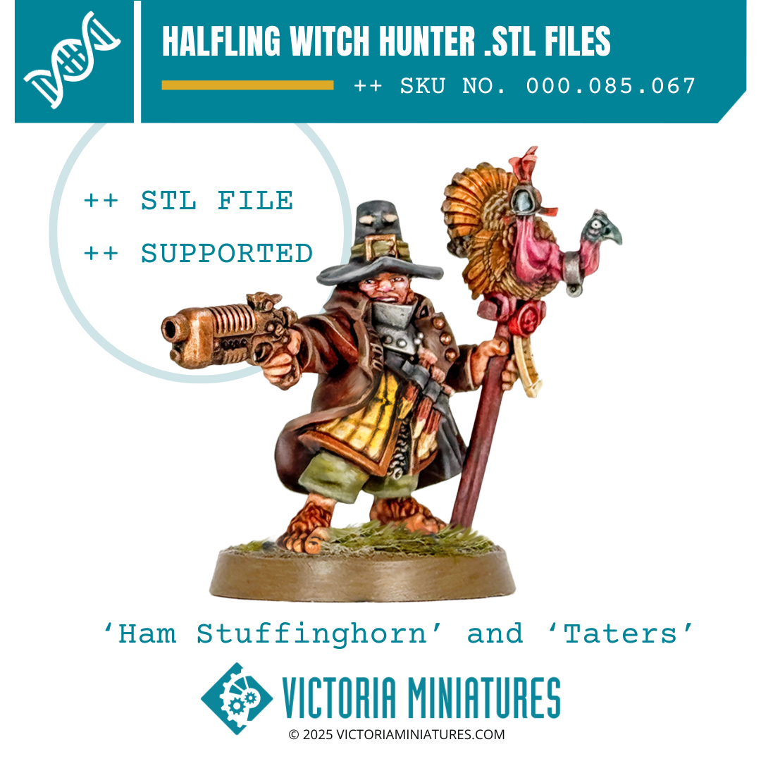 Halfling Witch Hunter. STL Download