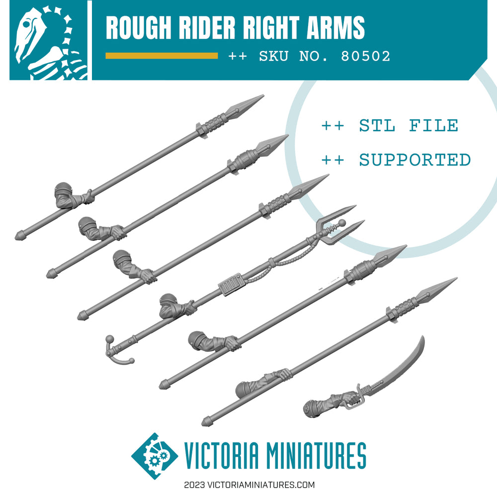 Rough Rider Right Arms x7 .STL Download