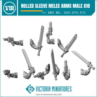 Rolled Sleeve Melee Arms Male x10