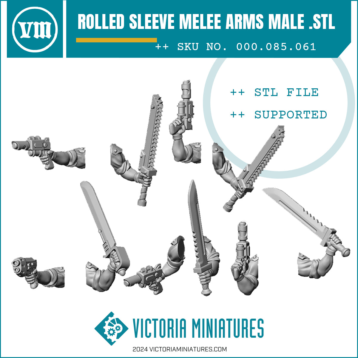 RS MELEE ARMS MALE STL