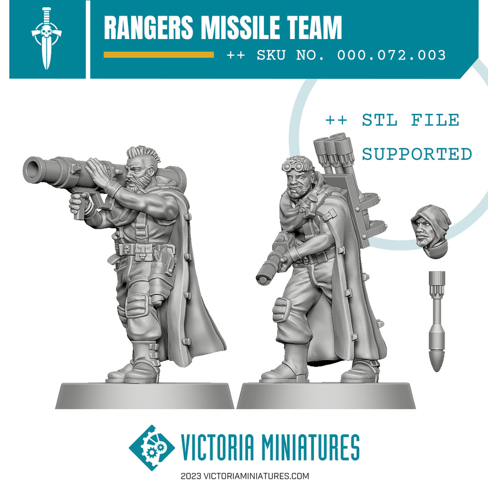 Border World Rangers Missile Team .STL Download