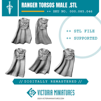 Ranger Torsos Male Remastered. STL Download