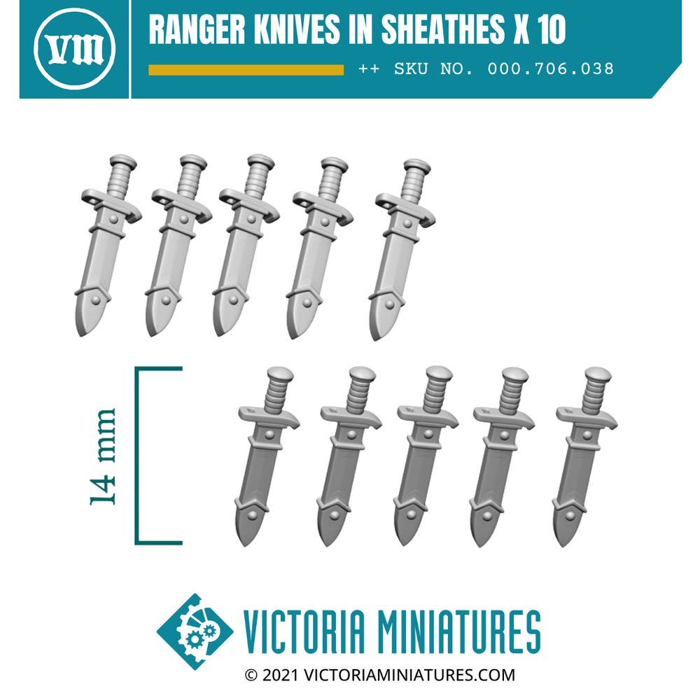 Ranger Knives in Sheathes x 10