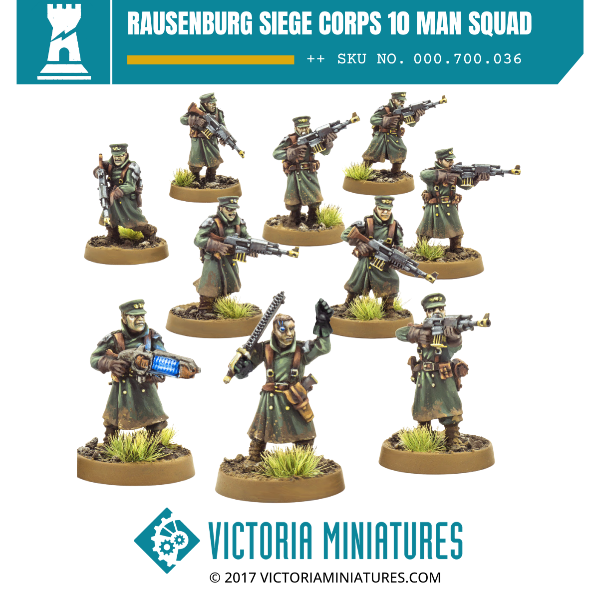 Rausenburg Siege Corps 10 Man Squad.