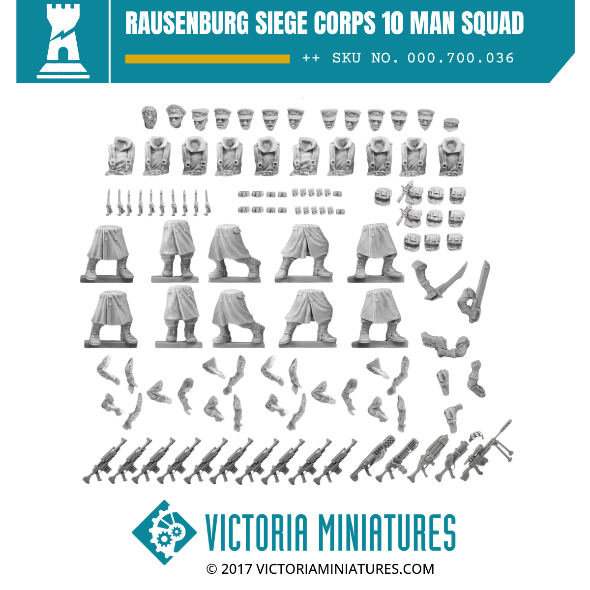 Rausenburg Siege Corps 10 Man Squad.