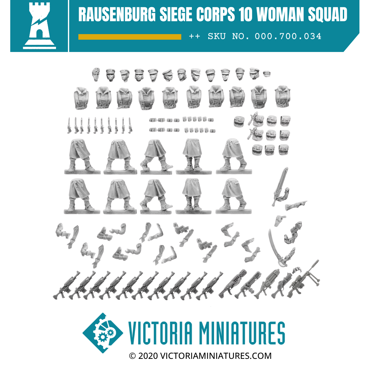 Rausenburg Siege Corps 10 Woman Squad