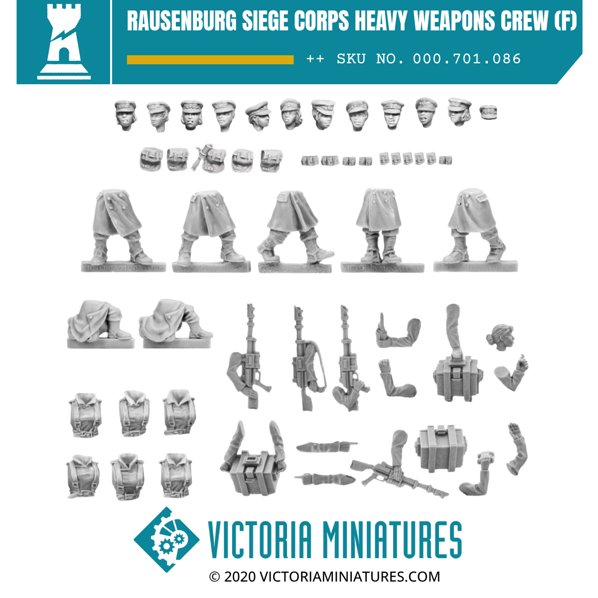 Rausenburg Siege Corps Heavy Weapons Crew (female)