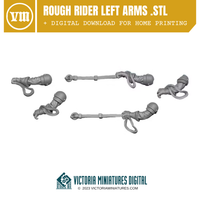 Rough Rider Left Arms x5 .STL Download Victoria Miniatures