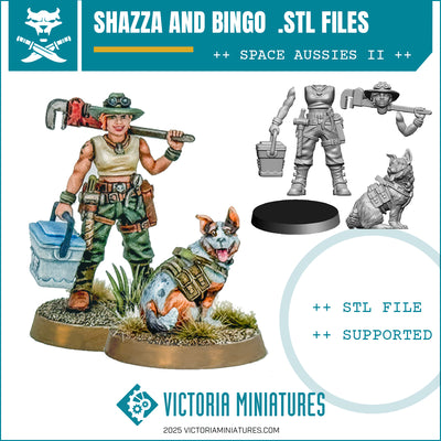 Mechanic Shazza and Bingo .STL Download