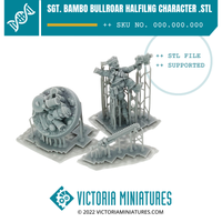 Sgt. Bambo Bullroar Halfilng Character .STL Files