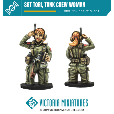 Sgt Tori, Tank Crew Woman.