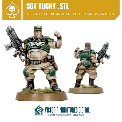 Sgt. Tucky .STL Download Victoria Miniatures