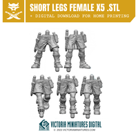 Van Diemen's World Devils Shorts Legs Female x5 .STL Download Victoria Miniatures