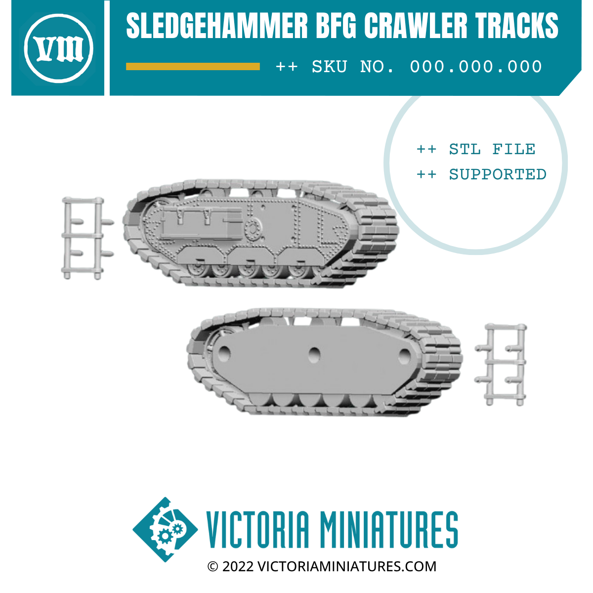 Sledgehammer BFG Crawler Tracks .STL