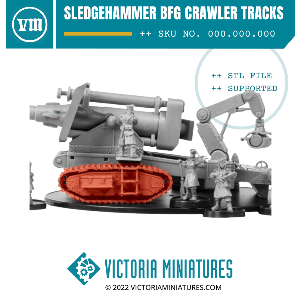 Sledgehammer BFG Crawler Tracks .STL