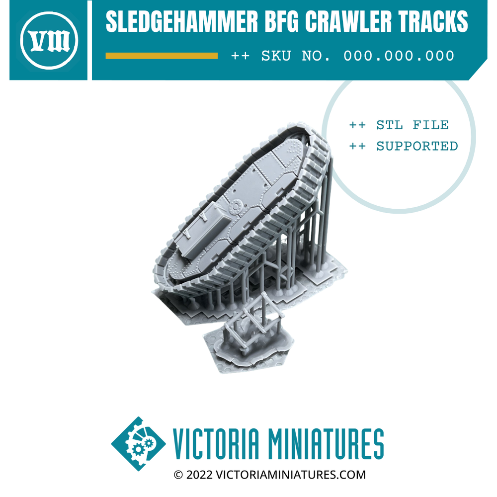 Sledgehammer BFG Crawler Tracks .STL