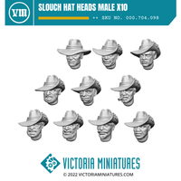 Slouch Hat Heads Male x10