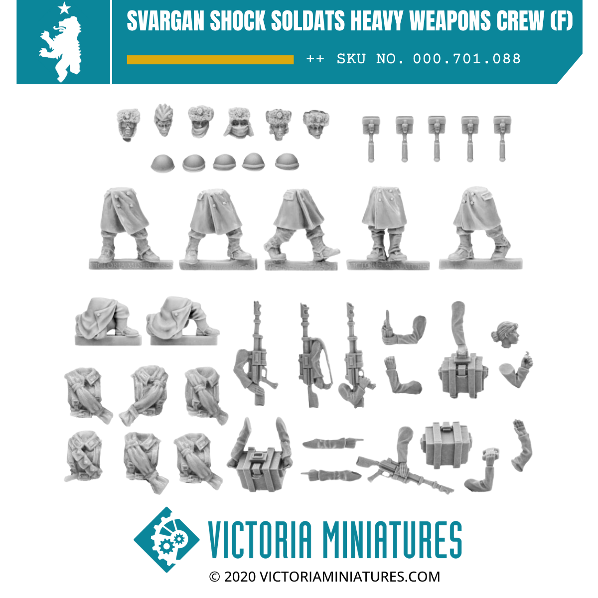 Svargan Shock Soldats Heavy Weapons Crew (female)