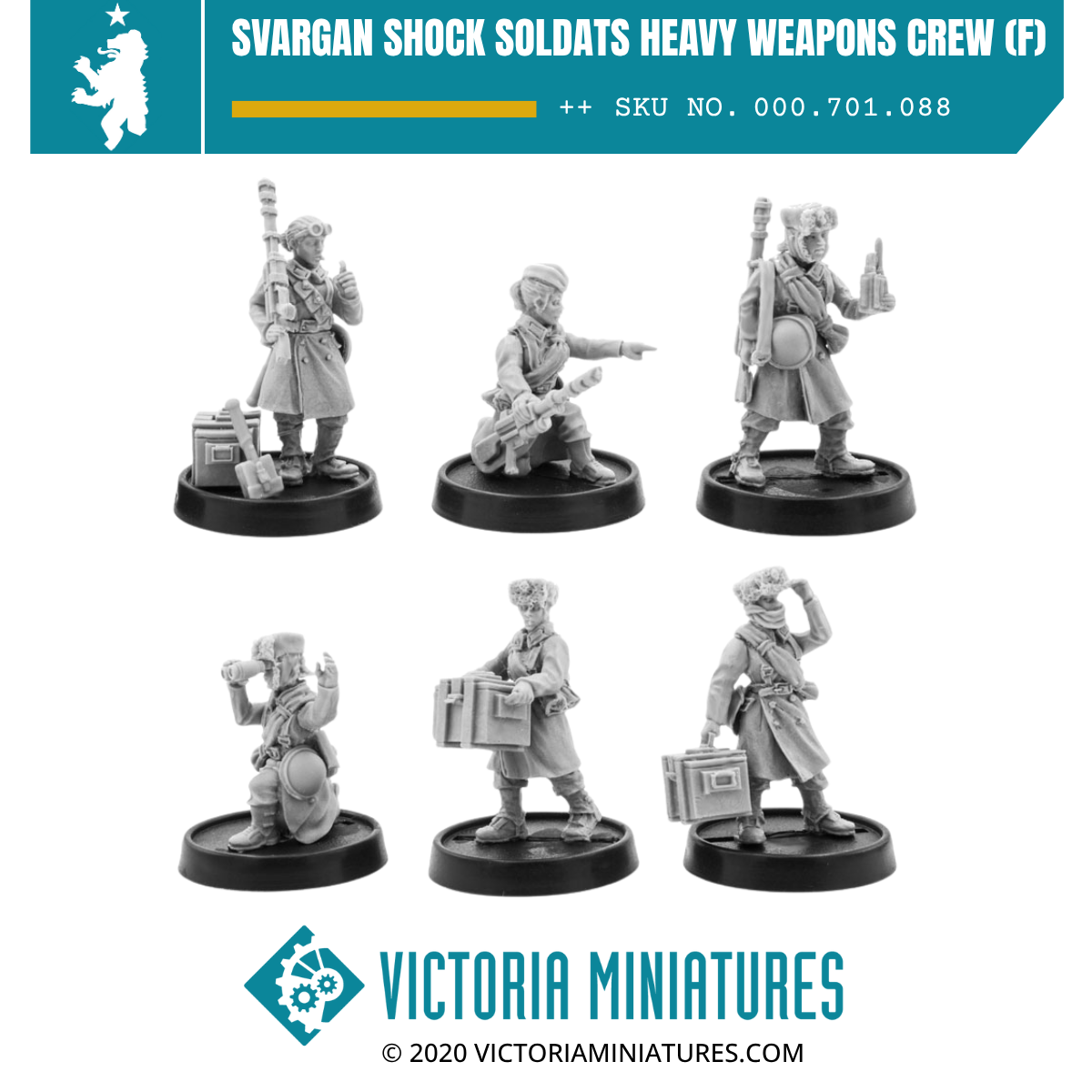 Svargan Shock Soldats Heavy Weapons Crew (female)