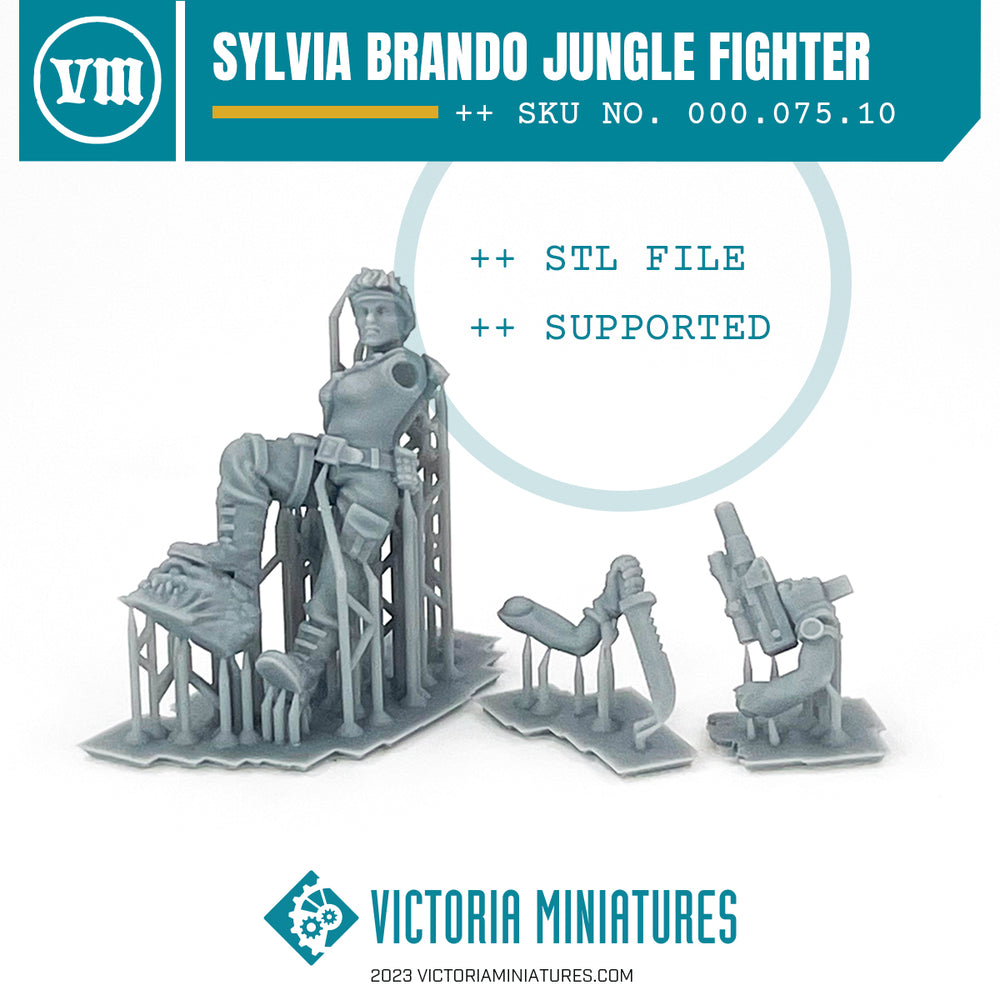 Sylvia Brando Jungle Fighter .STL Download