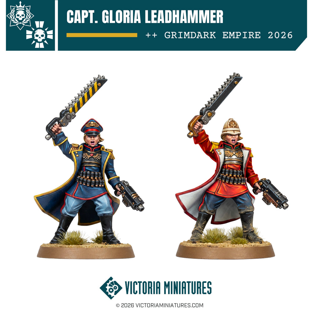 Victorian Capt. Gloria Leadhammer Victoria Miniatures