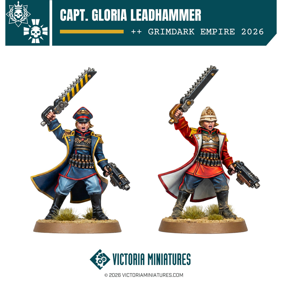 Victorian Capt. Gloria Leadhammer Victoria Miniatures