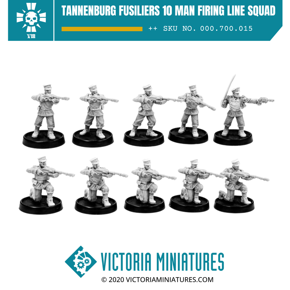 Tannenburg Fusiliers 10 Man Firing Line Squad