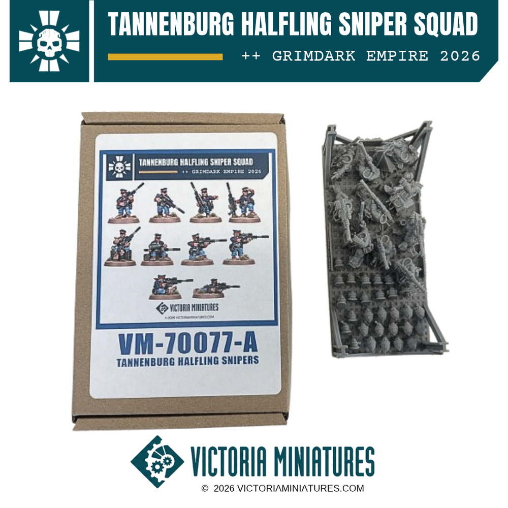 Tannenburg Halfling Sniper Squad Victoria Miniatures