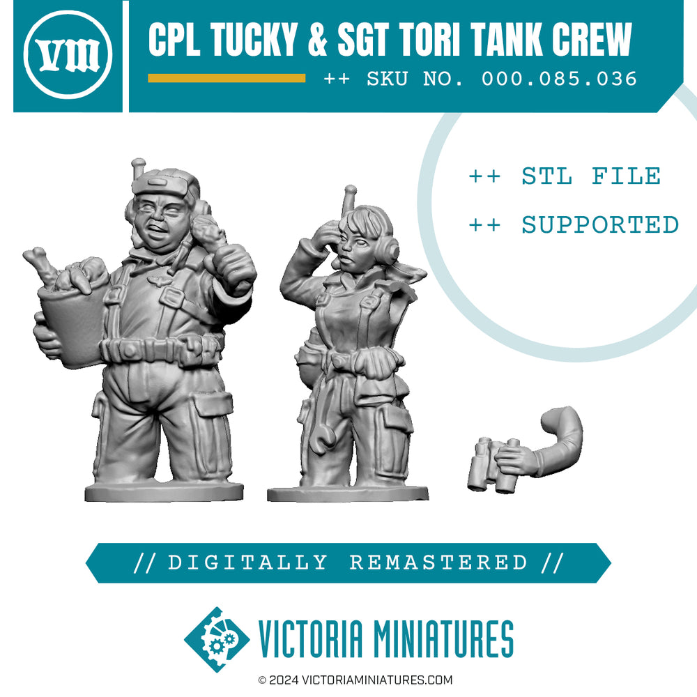 Cpl Tucky & Sgt Tori Tank Crew .STL